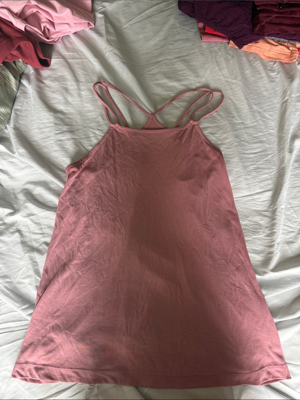 LOFT Dusty Mauve Double-Strap Cami Top